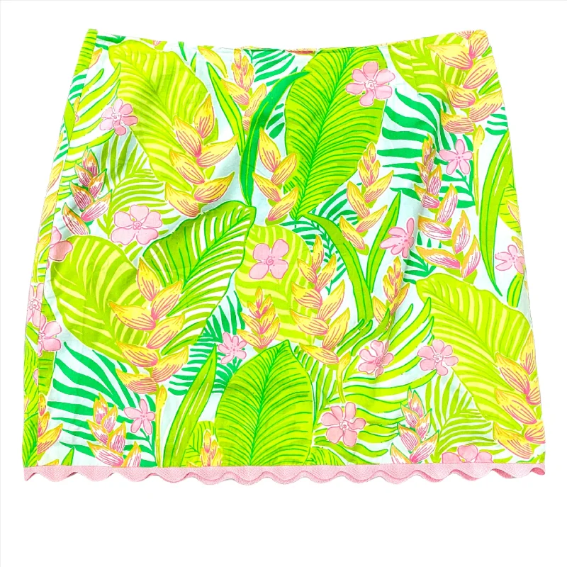 Blue & Green Skirt Designer Lilly Pulitzer, Size 16