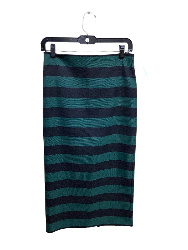 Skirt Maxi By Mng In Black & Green, Size: S