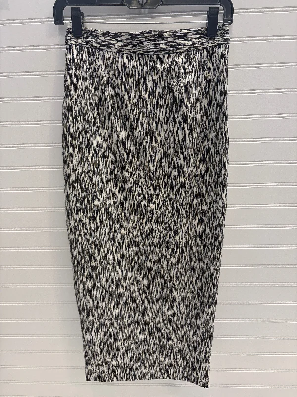 Skirt Midi By Torn by Ronny Kobo In Black & White, Size: Xs