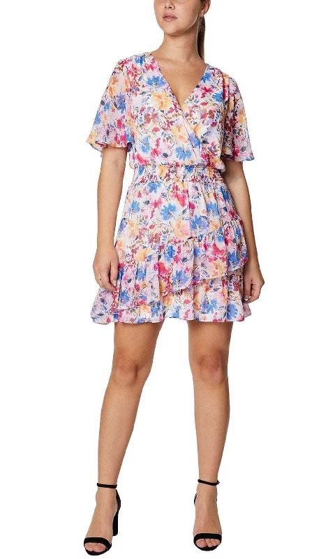 Laundry HV03D14 - Tiered Floral Short Dress