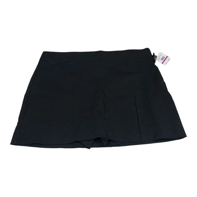 Skirt Mini & Short By Rafaella In Black, Size: 1x