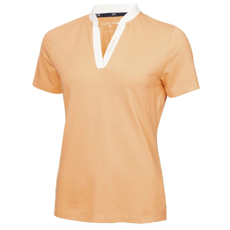 Womens Dayton Cotton Blend Polo Peach Cobbler - SS24