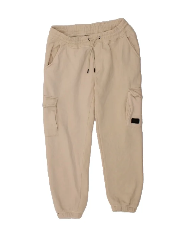 JACK & JONES Womens Cargo Tracksuit Trousers Joggers UK 12 Medium  Beige