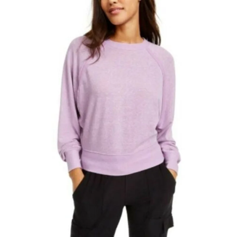 Crave Fame Juniors' Dolman-Sleeved Sweatshirt Purple Size Small