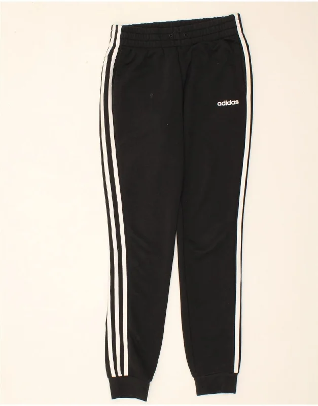 ADIDAS Womens Tracksuit Trousers Joggers UK 4/6 XS Black