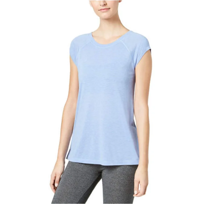 Calvin Klein Women's Performance Cap-Sleeve Strappy-Back T-Shirt Blue Size Extra Small - XS