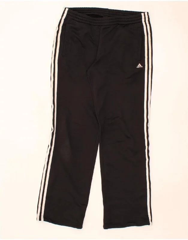 ADIDAS Womens Tracksuit Trousers UK 12/14 Medium  Black Polyester