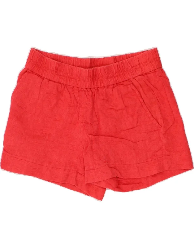 J. CREW Womens Sport Shorts US 0 XS  Red Cotton