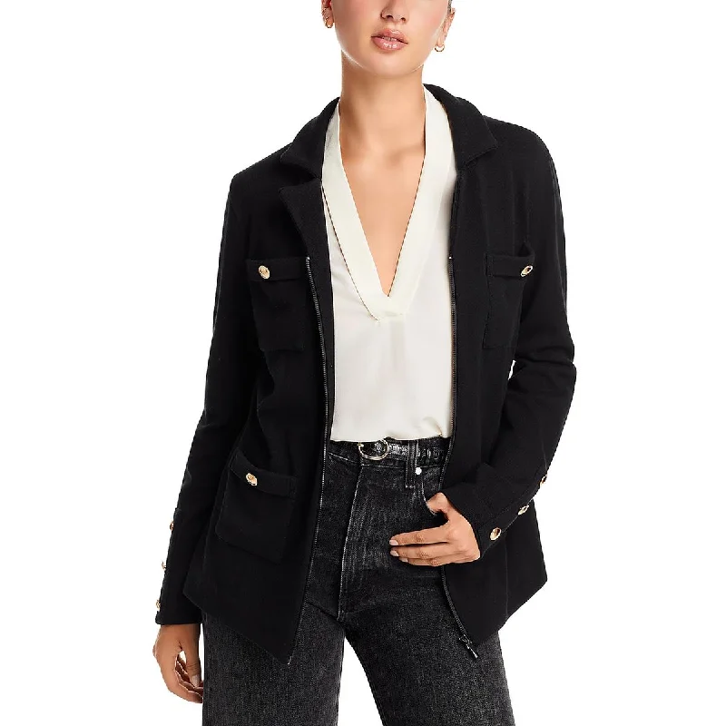 Nic + Zoe Womens Collared Office Double-Breasted Blazer