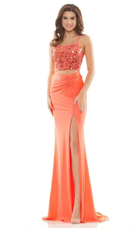 Colors Dress - 2688 Two-Piece Cut Glass Gown