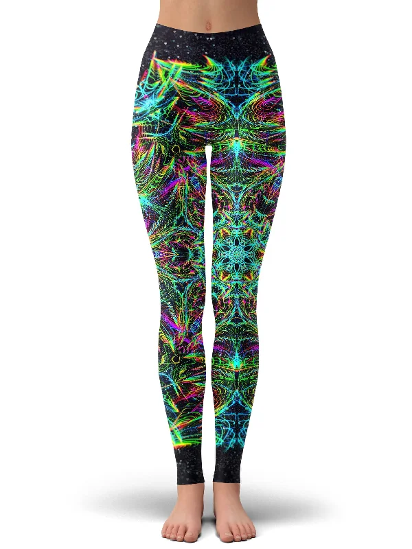 Green Warp Leggings