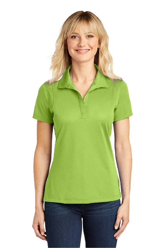 Sport-Tek Womens Sport-Wick Moisture Wicking Short Sleeve Polo Shirt - Lime Shock Green