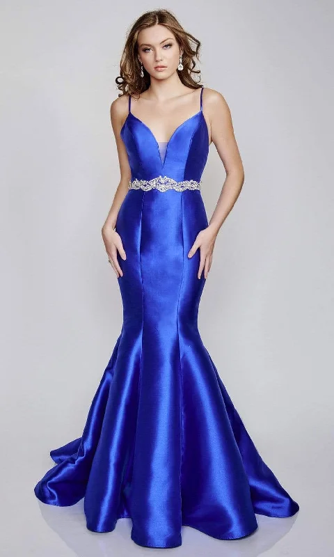 Nina Canacci - 2318 Spaghetti Strap Mermaid Gown