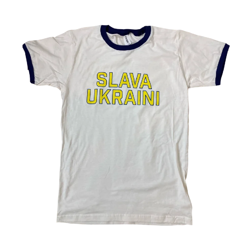 Slava Ukraini Ringer T-shirt