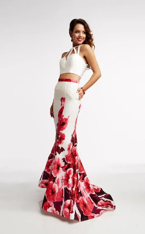 Jasz Couture - Floral Two-Piece Evening Dress  5949