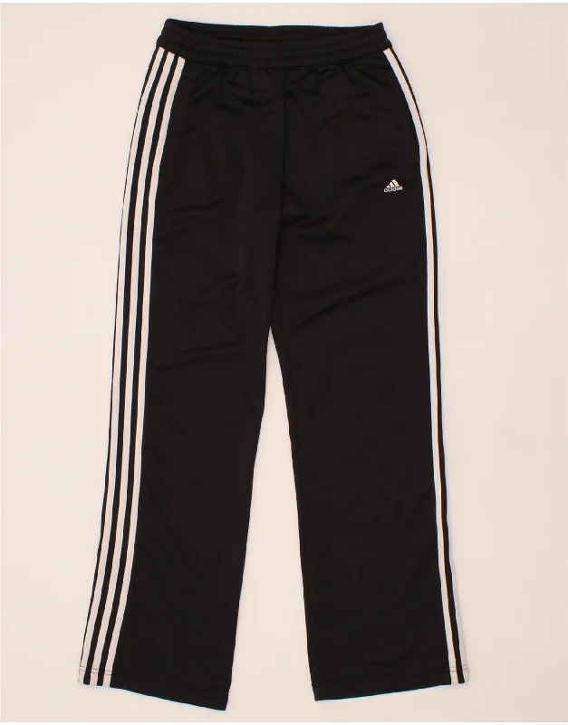 ADIDAS Womens Tracksuit Trousers UK 10 Small Black Polyester