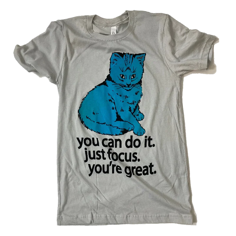 Focus Cat T-shirt - Winter Blue