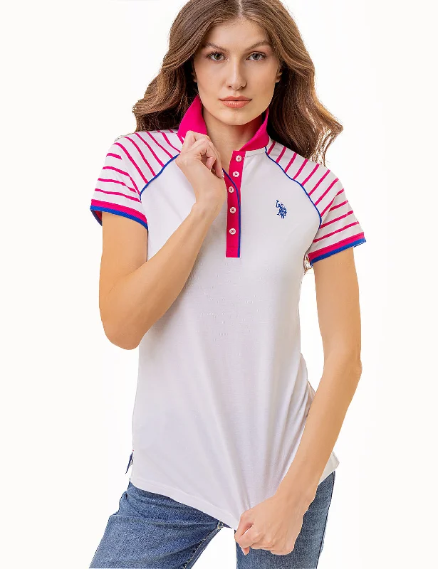 RAGLAN STRIPE POLO SHIRT