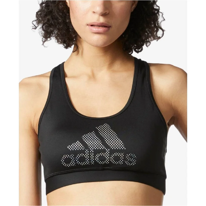 Adidas Women's ClimaLite Compression Racerback Sports Bra Black S - Small