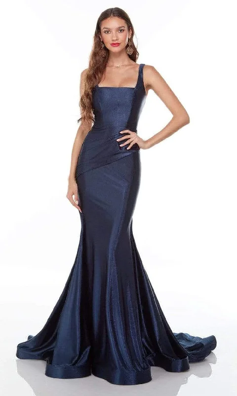 Alyce Paris - 61162 Square Neck Trumpet Gown