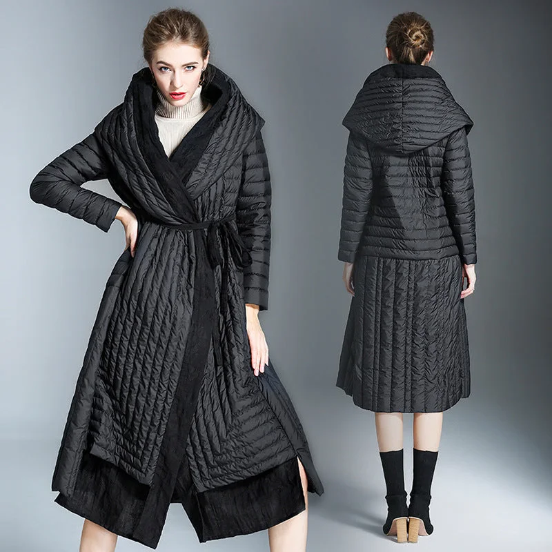 Winter Warm Long Down Overcoats for Women