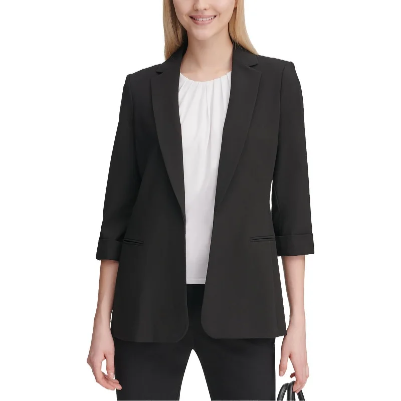 Calvin Klein Womens Suit Separate Office Wear Open-Front Blazer