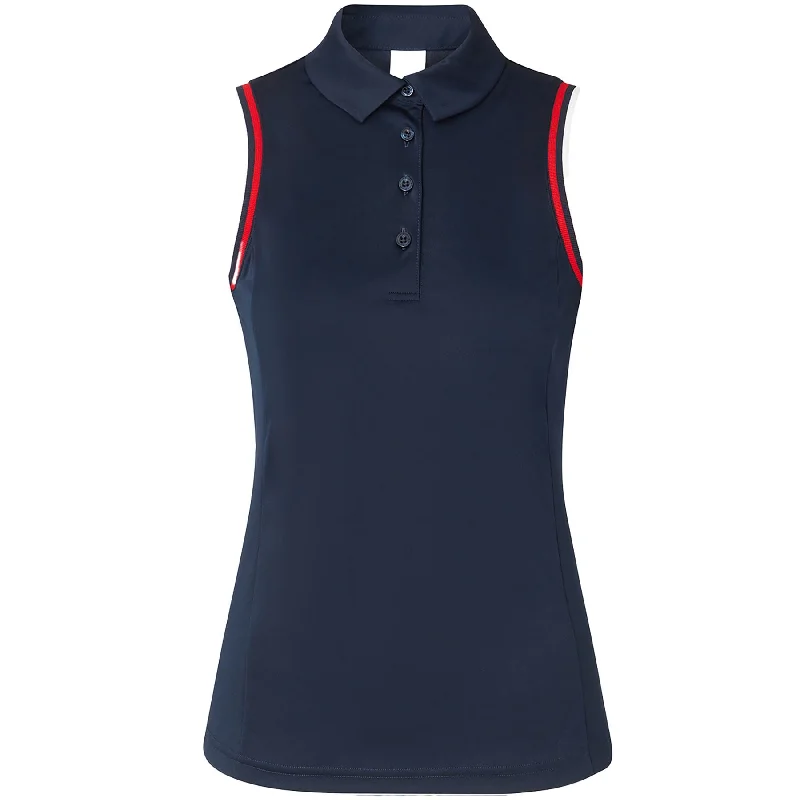 Womens Median SL Polo Navy - SU24