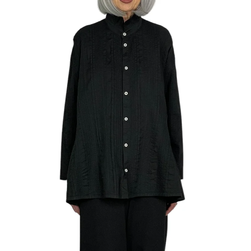 VERTICAL PLEATS SHIRT