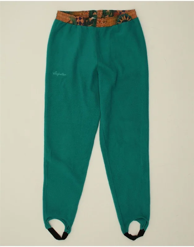 AUSTRALIAN L'ALPINA Womens Fleece Tracksuit Trousers IT 44 Medium  Green