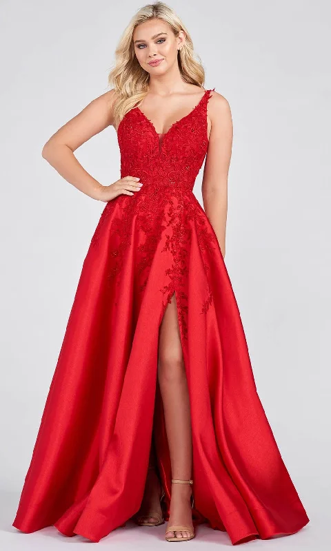 Ellie Wilde EW122074 - Sleeveless Ornate Prom Gown