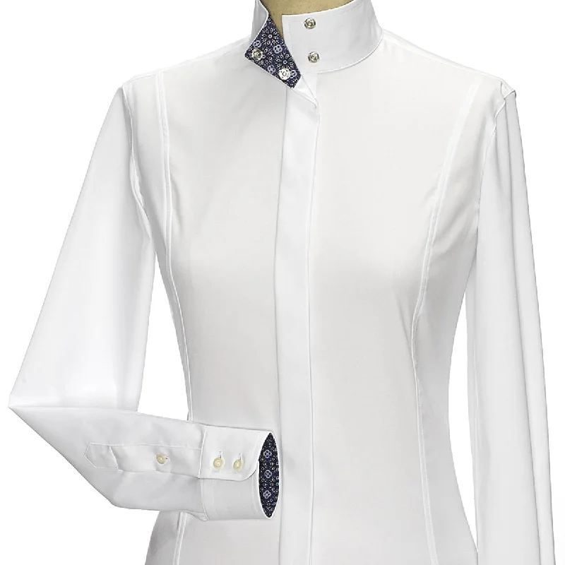 Essex Classics Ladies "Princess Flora" Fitted Style Straight Collar Long Sleeve Show Shirt