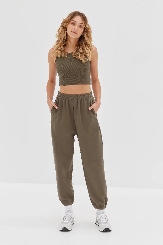 Basic Tank Crop - Khaki