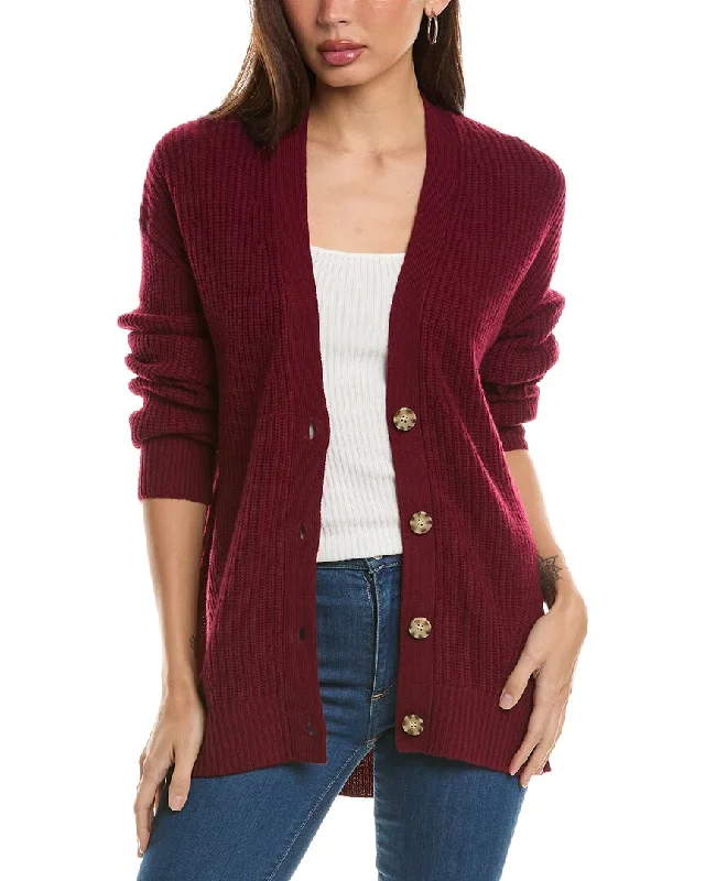 Hannah Rose Oversized Shaker Wool & Cashmere-Blend Cardigan