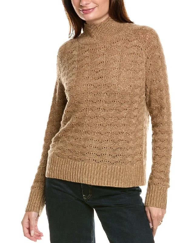 Kier+J Turtleneck Wool & Cashmere-Blend Sweater