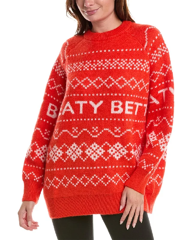 Sweaty Betty Snow Fairisle Mohair & Wool-Blend Sweater