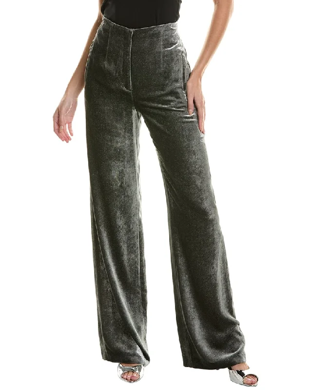 Alberta Ferretti Silk-Blend Trouser