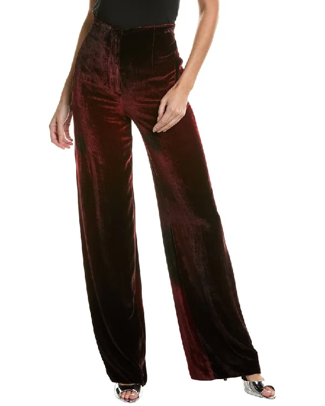 Alberta Ferretti Silk-Blend Trouser