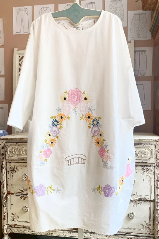 White-Floral Embroidery