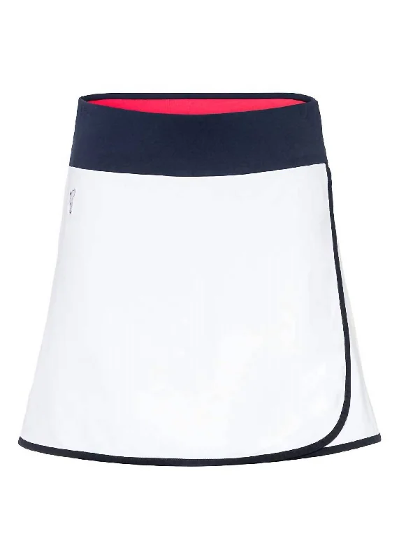 Vibrant Shot Dry Comfort Skort In White