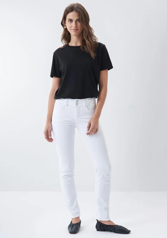 Salsa Secret Push in Slim Jeans, White