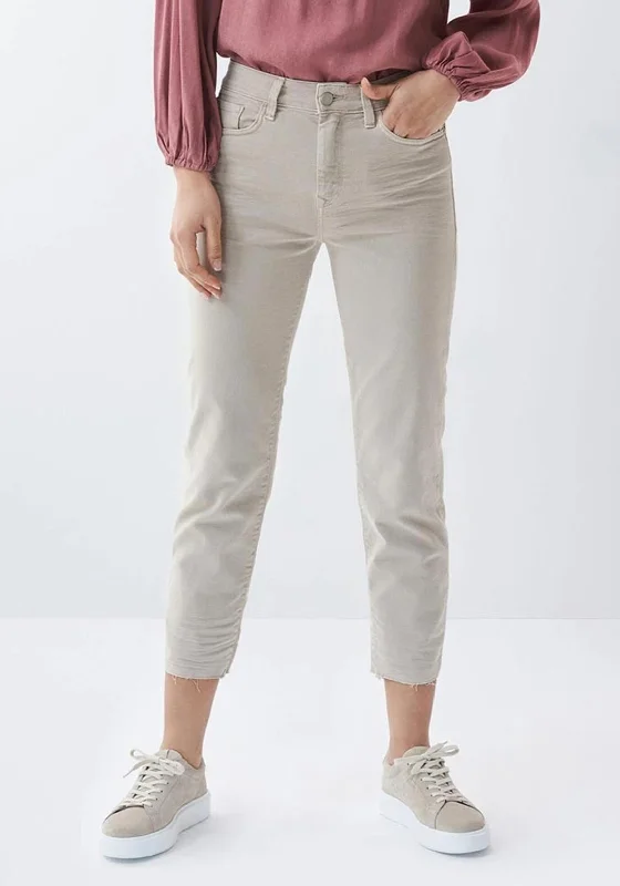 Salsa True Cropped Slim Jeans, Beige