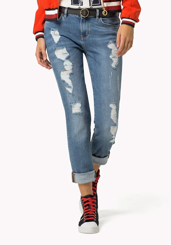 Tommy Hilfiger Gigi Hadid Ripped Skinny Jeans, Blue