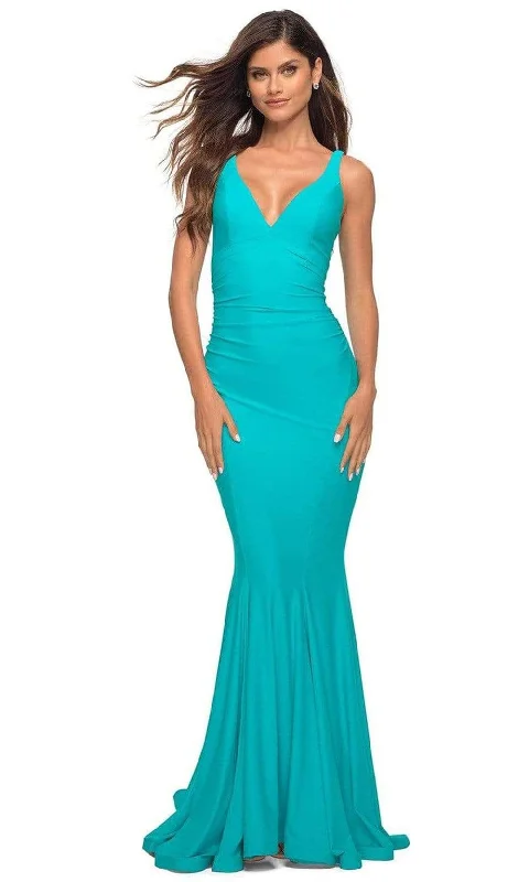 La Femme - 30746 Ruche-Ornate Mermaid Gown