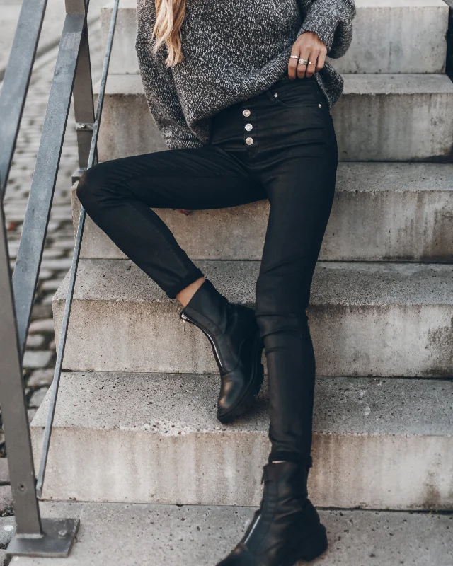 The Black Coated Jeans